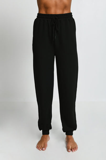 Luxe Lounge Jogger--Black