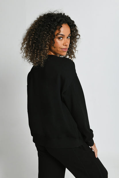 Black Luxe Lounge Sweatshirt