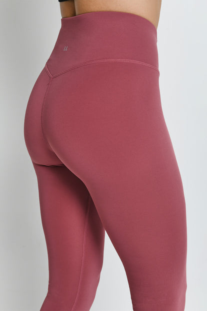 Women Solid Dusty Rose Slim Fit Ankle Length Leggings - Tall