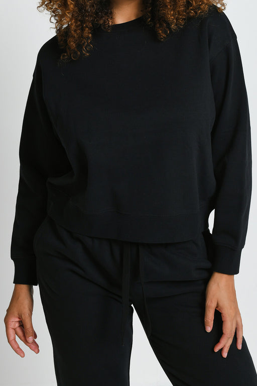 Everyday Comfy Sweatshirt--Black