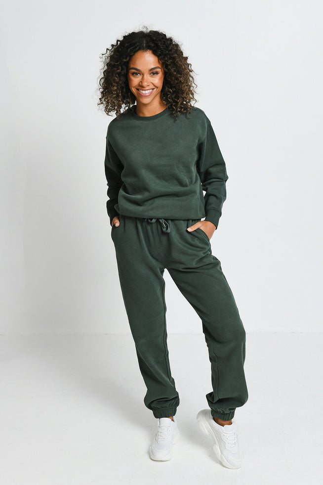 Everyday Comfy Joggers--Forest Green
