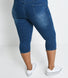 Curve Cropped Jeggings - Mid Blue