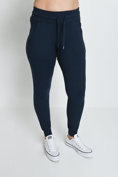 Recharge High Waisted Joggers - Navy Blue