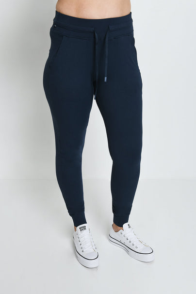 Recharge High Waisted Joggers--Navy Blue