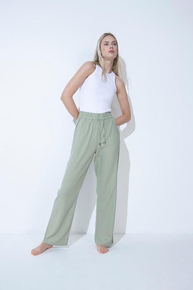 Everyday Linen Trousers - Black